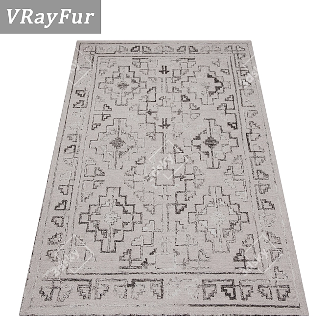 Luxury Carpets Set 2200 3D model image 2