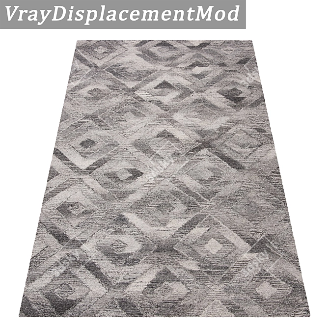 Versatile 3-Piece Carpet Set 3D model image 3