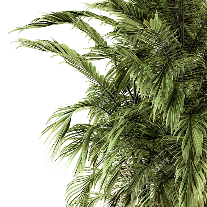 Tropical Bliss: Green Palm Bundle - Set of 32 3D model image 4