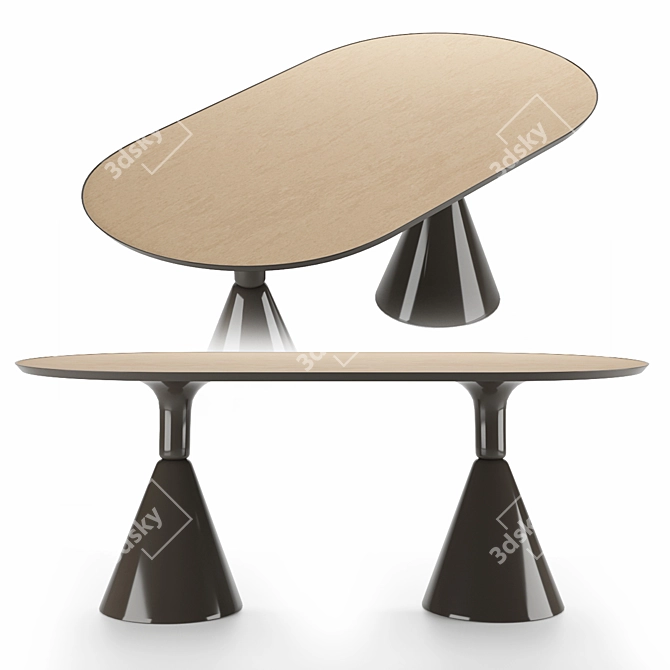 Luxury Marble Dining Tables: Pion Collection 3D model image 2