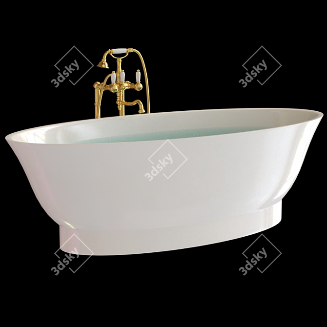 Luxury Bath Laufen Set: Stunning Designs & High-Quality Fixtures 3D model image 4