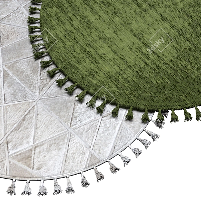 Stylish Round Carpets for Your Interior 3D model image 2