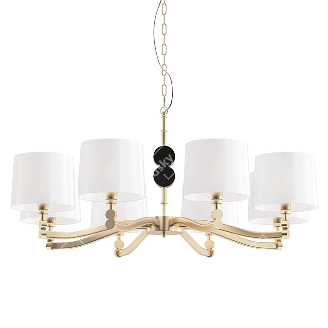 Exquisite Mogir Chandelier: Timeless Elegance 3D model image 1