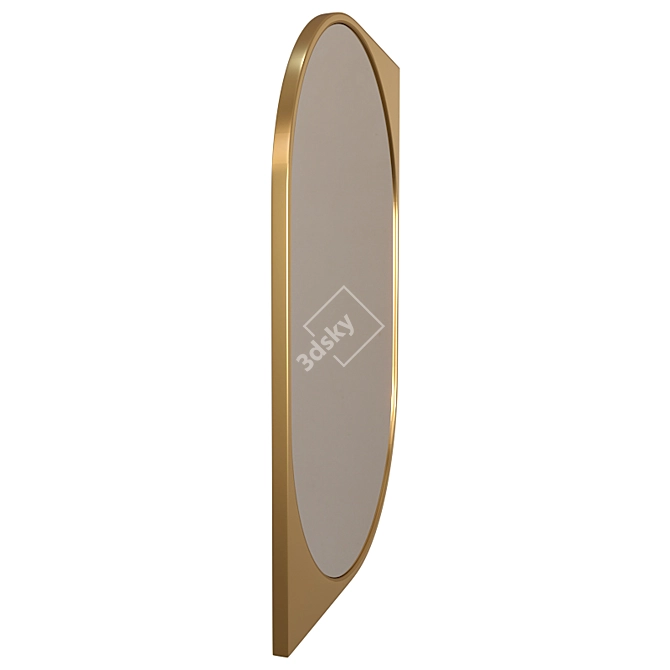 Refined Cat Eye Metal Mirror 3D model image 3