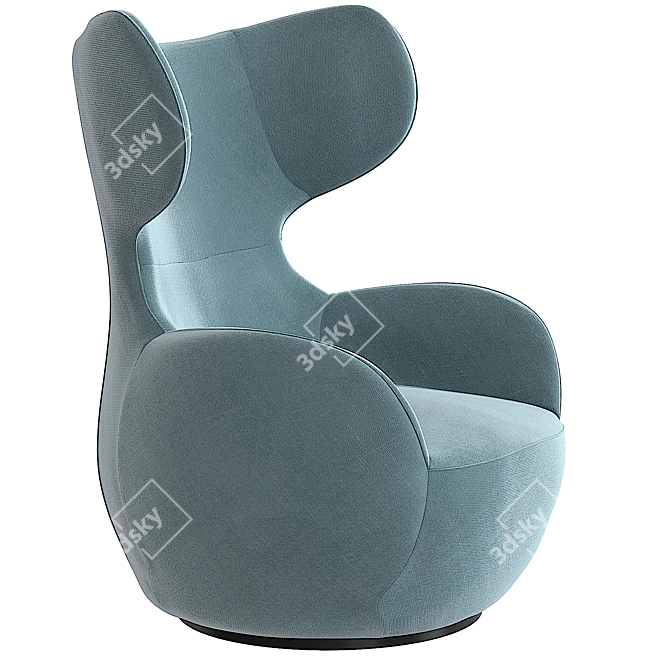 Modern Swivel Chair: Elroy 3D model image 4