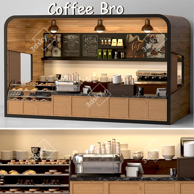 Cafe Design Collection - Coffee, Sweets, 3D Models 3D model image 1