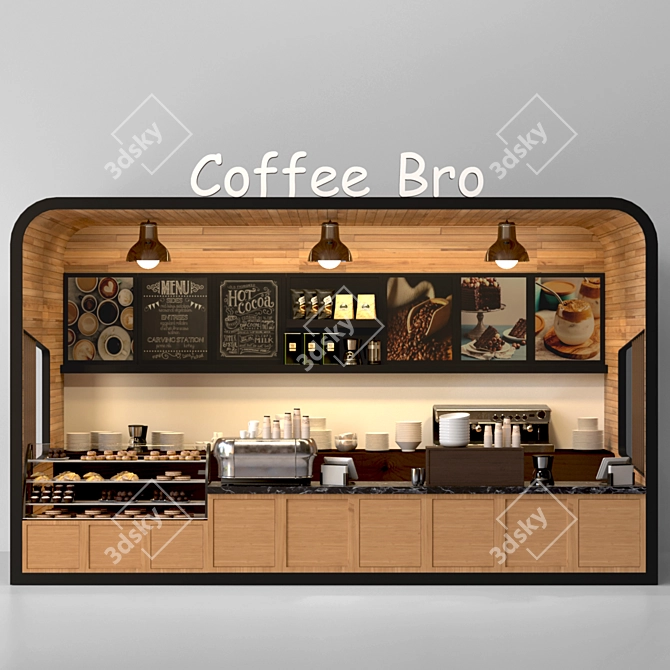 Cafe Design Collection - Coffee, Sweets, 3D Models 3D model image 3