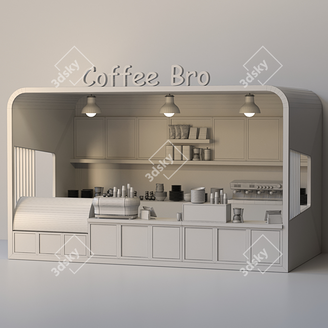 Cafe Design Collection - Coffee, Sweets, 3D Models 3D model image 4