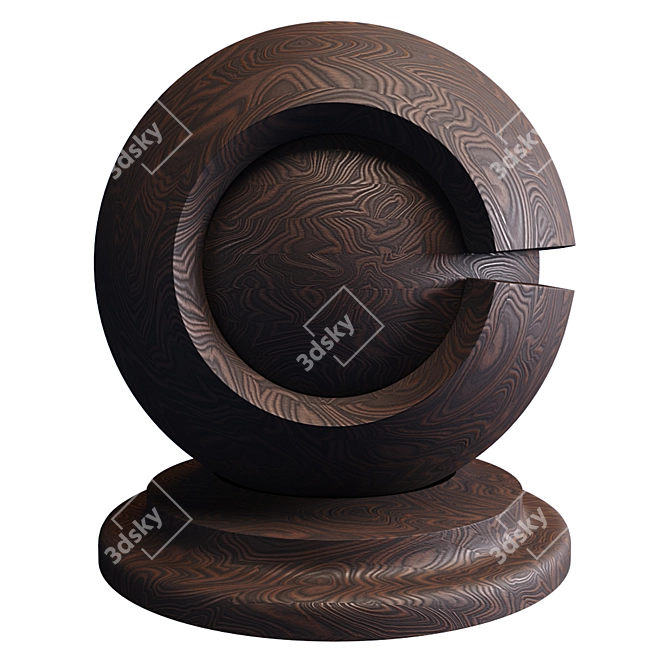 Versatile Wood Texture Material Kit 3D model image 1