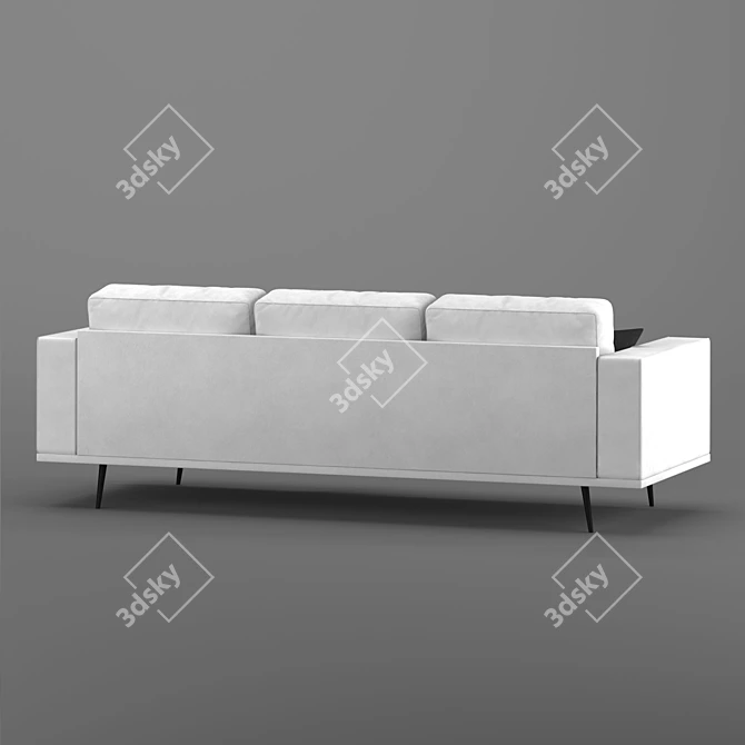 Retro Chic: Carlton BoConcept Sofa 3D model image 2