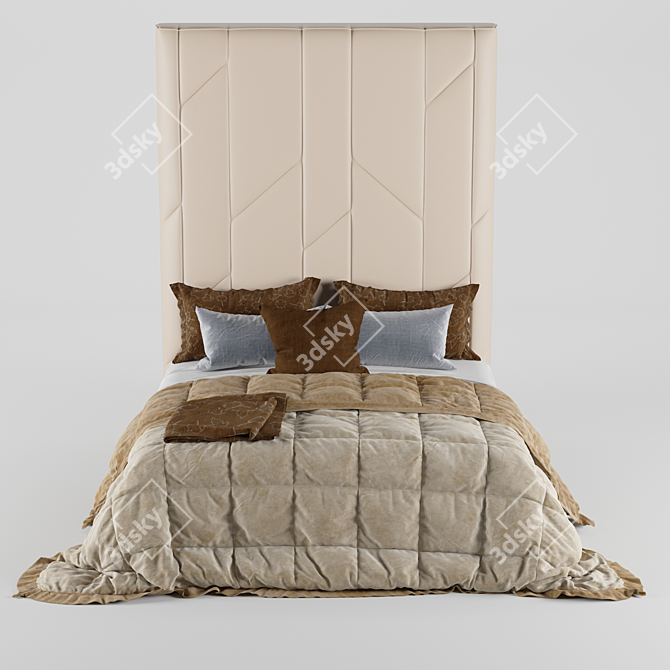 Elegance Redefined: Boca do Lobo Bed 3D model image 2