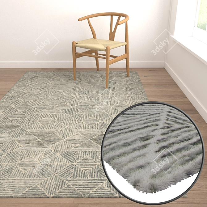 Luxury Carpet Set: High-Quality Textures 3D model image 5