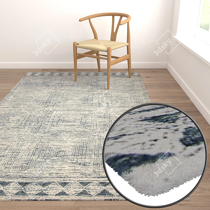 Luxury Carpet Set  High-Quality Textures 3D model image 5