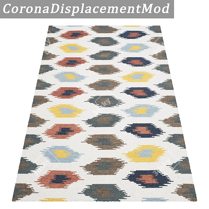 Title: Luxury Carpet Set - High-Quality Textures 3D model image 4