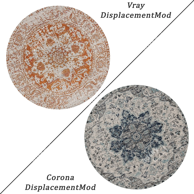 Round Rugs Set- 6pcs, V-Ray & Corona-Compatible 3D model image 2