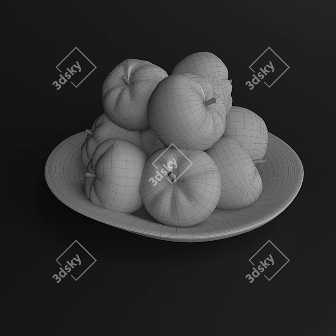 Apple Bliss in a Vase 3D model image 4