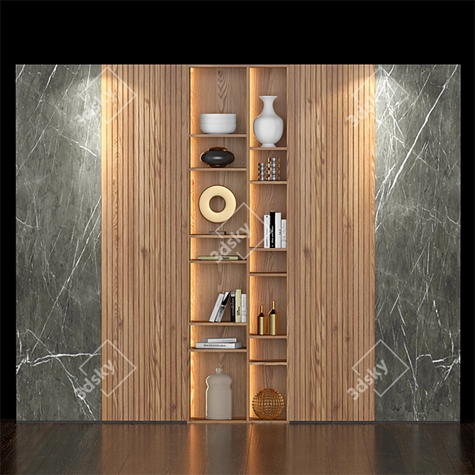 Versatile Shelf Design for Visualizations 3D model image 1