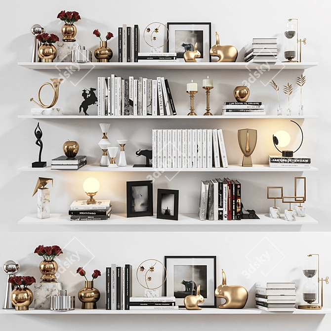 12-Shelf Storage Solution: Maximize Space and Organization 3D model image 1