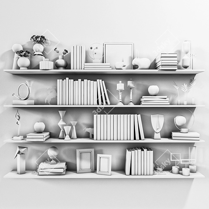 12-Shelf Storage Solution: Maximize Space and Organization 3D model image 4