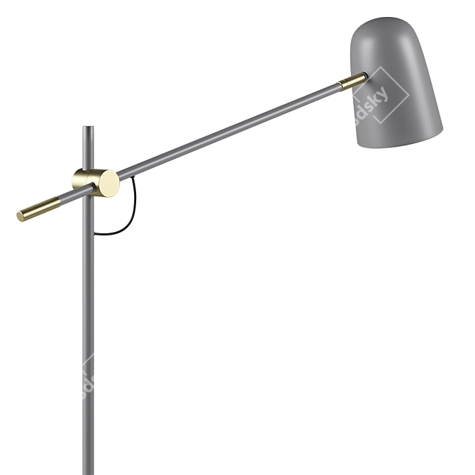 Bureau Floor Lamp: Elegant Lighting for Your Space 3D model image 4