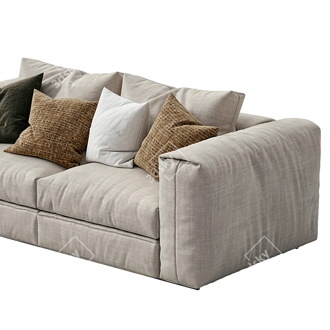 Flexform Asolo Sofa: Contemporary Elegance for Your Living Space 3D model image 2