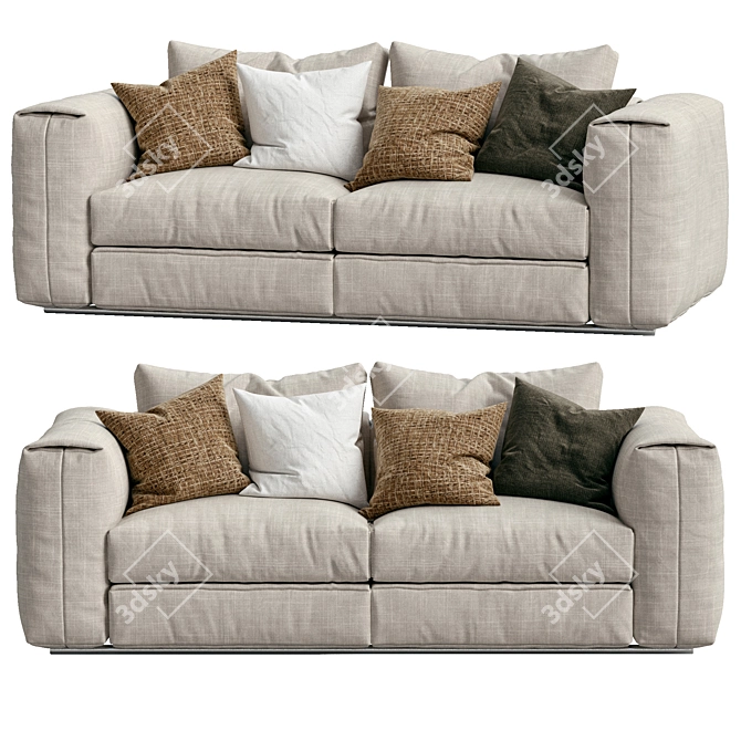 Flexform Asolo Sofa: Contemporary Elegance for Your Living Space 3D model image 3