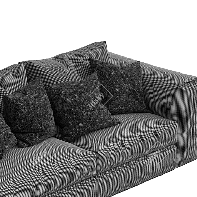 Flexform Asolo Sofa: Contemporary Elegance for Your Living Space 3D model image 5