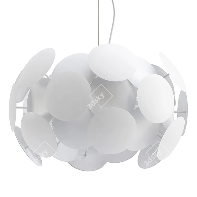 Elegant Butaphone Pendant Light 3D model image 1