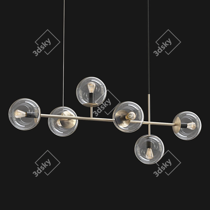 Elegant Orb Pendant - Bolia 3D model image 1