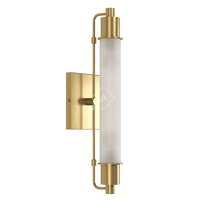 Sleek Wall Sconce: Modern Illumination 3D model image 1