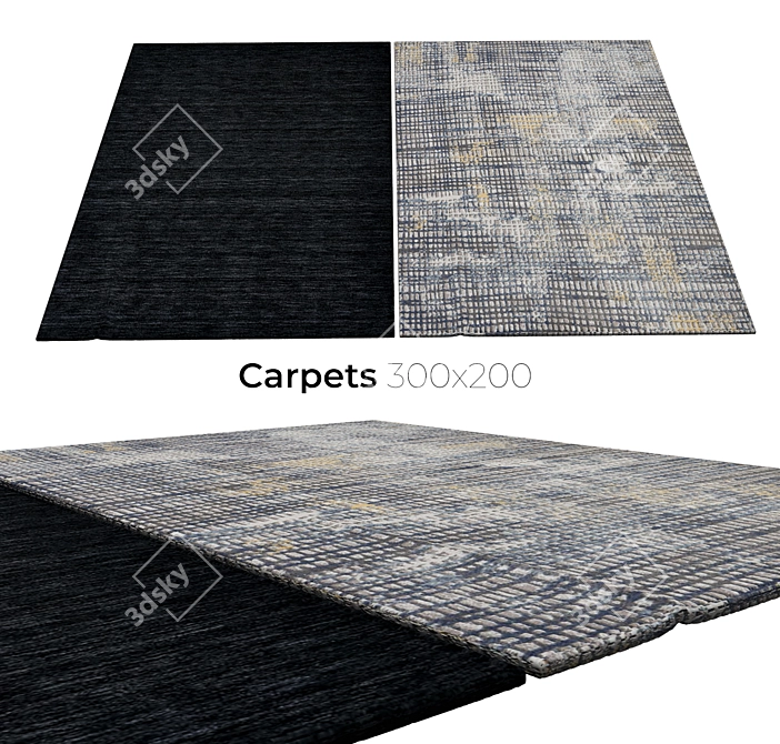 Sophisticated Interior Carpets 3D model image 1