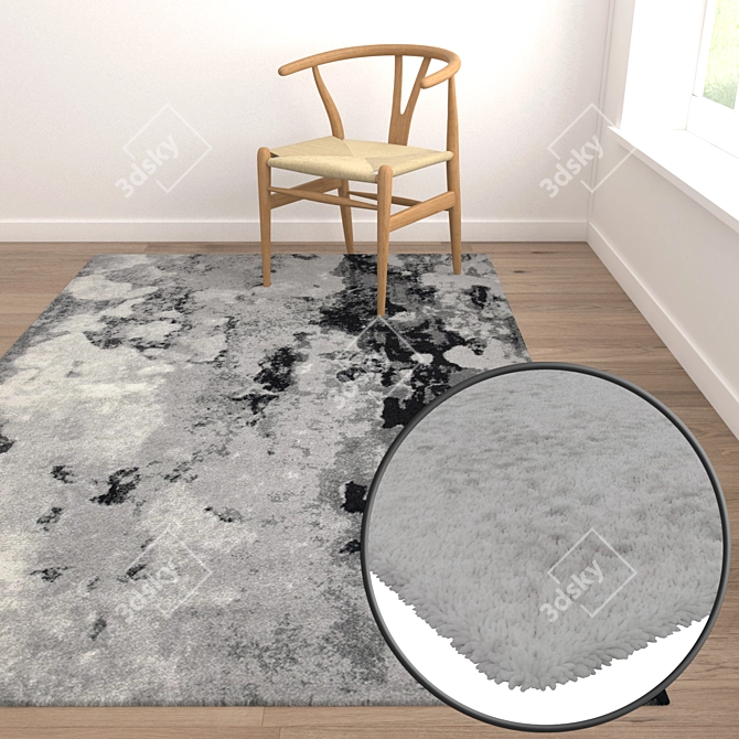 Luxury Carpet Set: High-Quality Textures & Versatile Design 3D model image 5