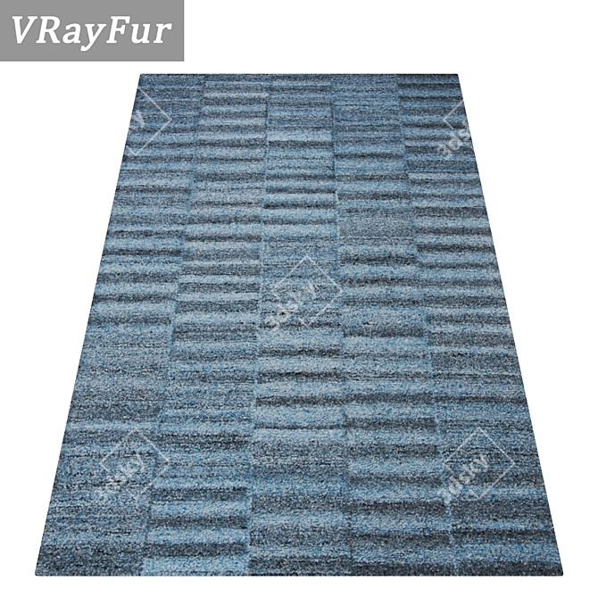 Luxury Rug Set: High Quality Textures 3D model image 2