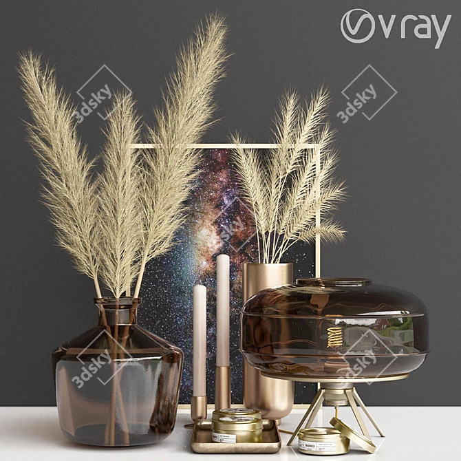 Golden Set: 3dsmax + Vray + FBX 3D model image 1