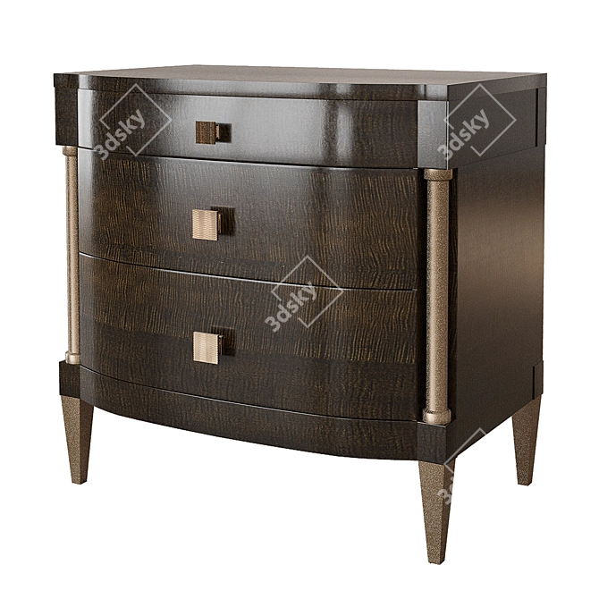 Caracole Night Owl Accent Table 3D model image 1