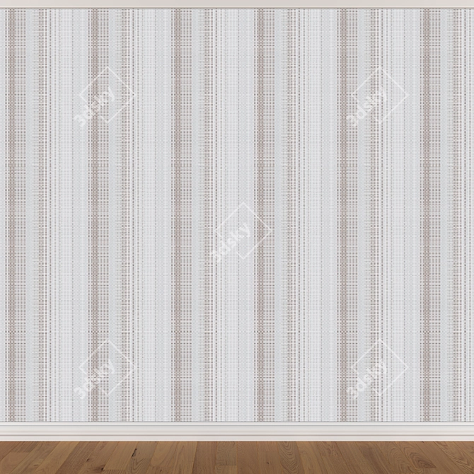 Seamless Wallpaper Set - 3 Colors 3D model image 4