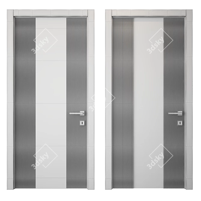 Sleek and Stylish Door Design 3D model image 2