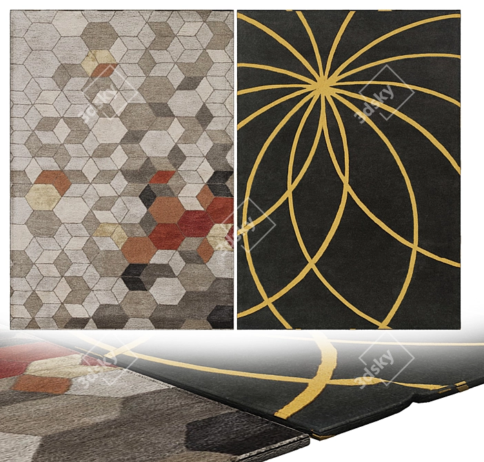 Elevate Your Interiors with Luxurious Carpets 3D model image 2