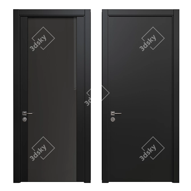 Modern Interior Door: DOOR 53 3D model image 1