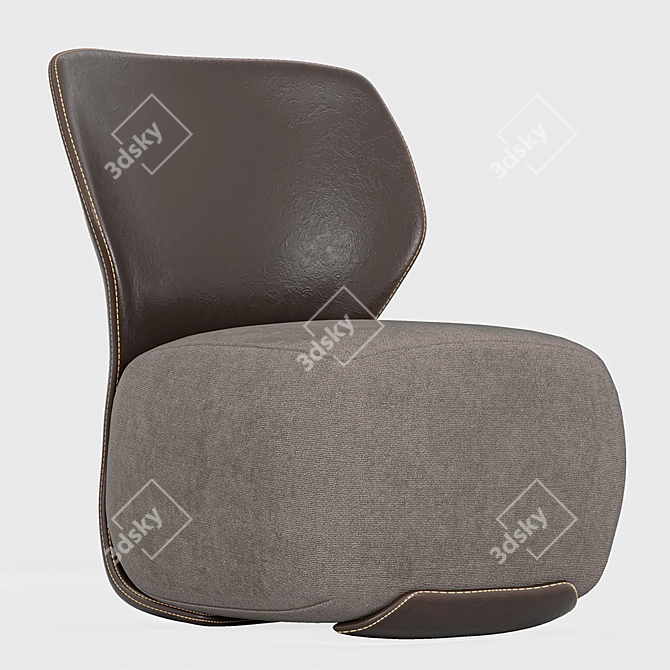 Modern Armchair in 3dsmax 2015 3D model image 1