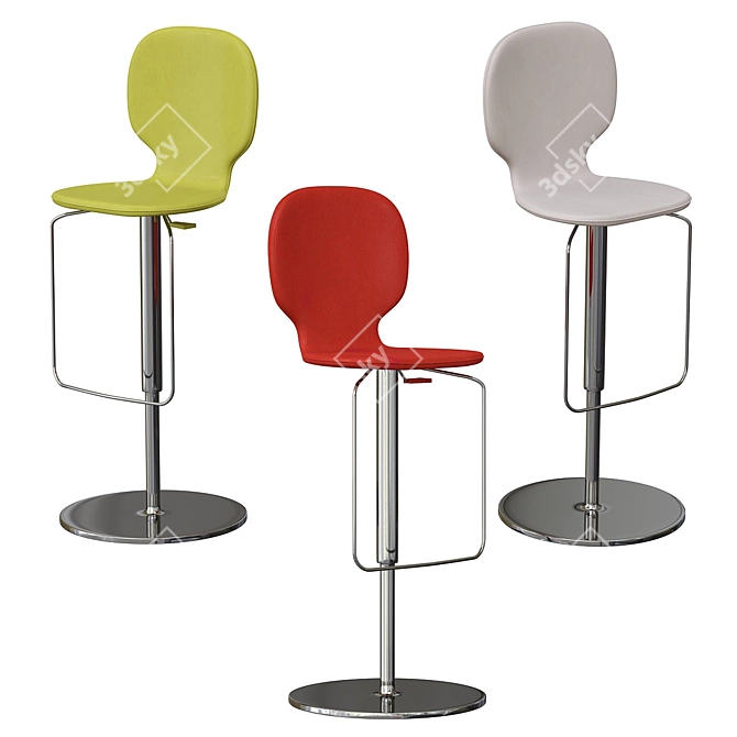 Urban Chic Bar Stool: New York 3D model image 1