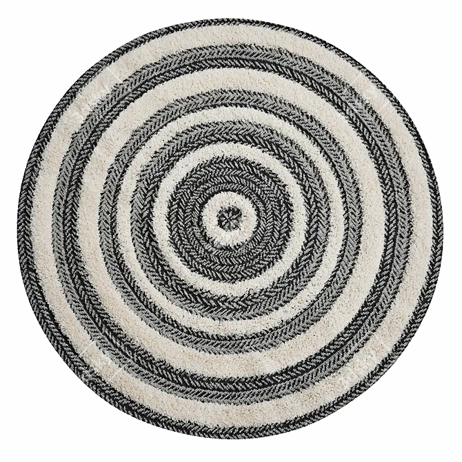 Essaouira Striped Outdoor Rug 3D model image 1