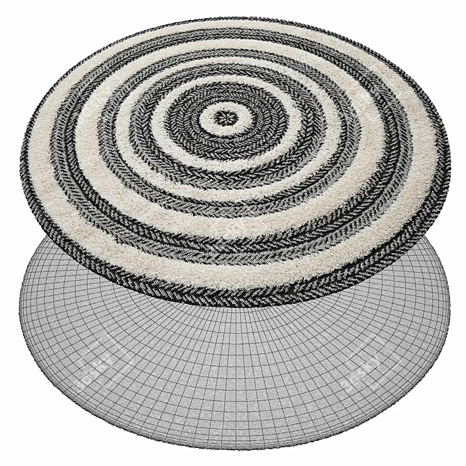 Essaouira Striped Outdoor Rug 3D model image 2