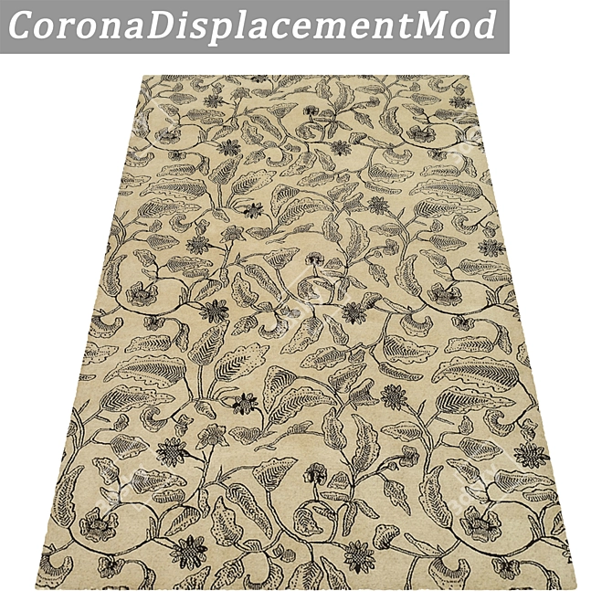 Title: Luxury Textured Carpet Set 3D model image 4