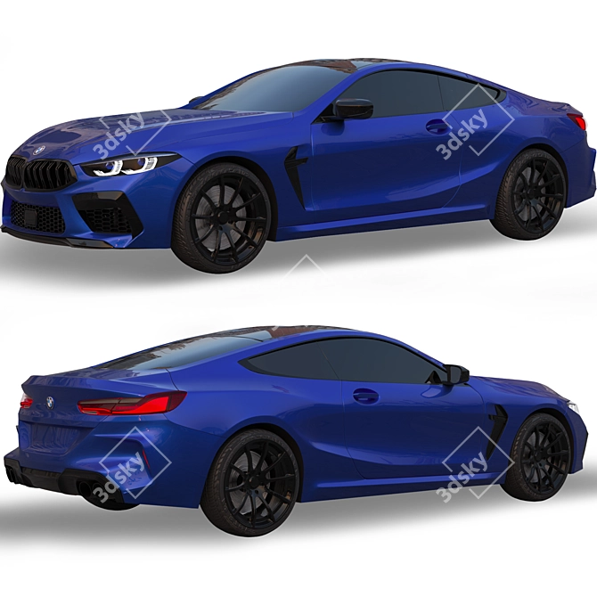 Sleek BMW M8 2020: Luxe and Powerful 3D model image 1