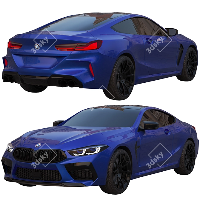 Sleek BMW M8 2020: Luxe and Powerful 3D model image 4