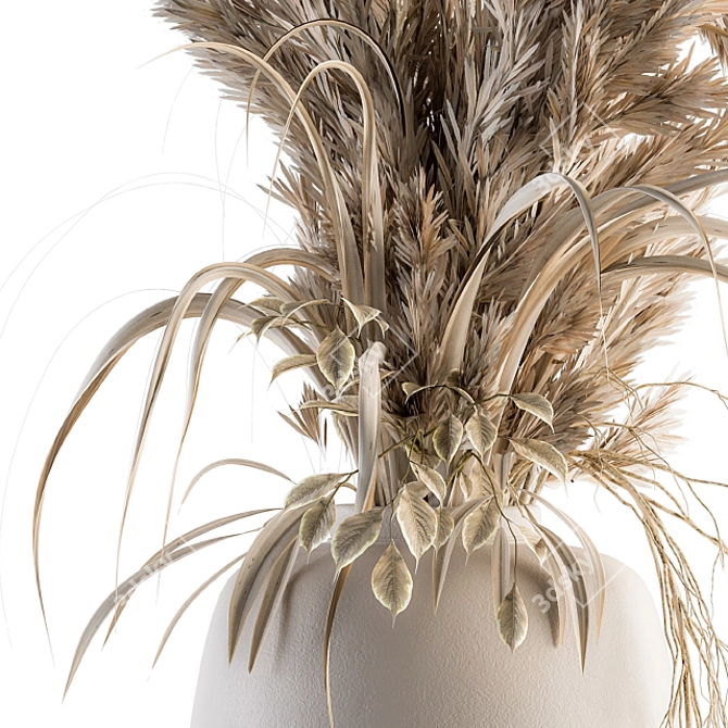 Pampas Dream - Dried Plant Bouquet 3D model image 3