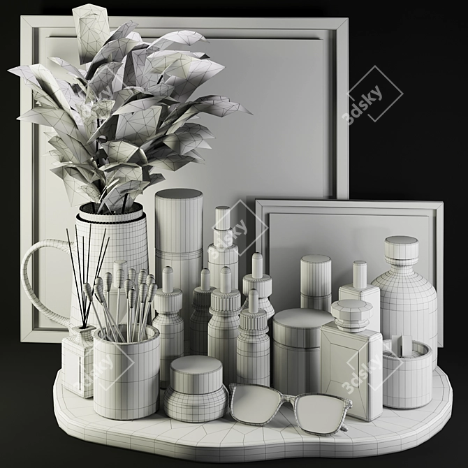 Exquisite Beauty Decor Set 3D model image 5