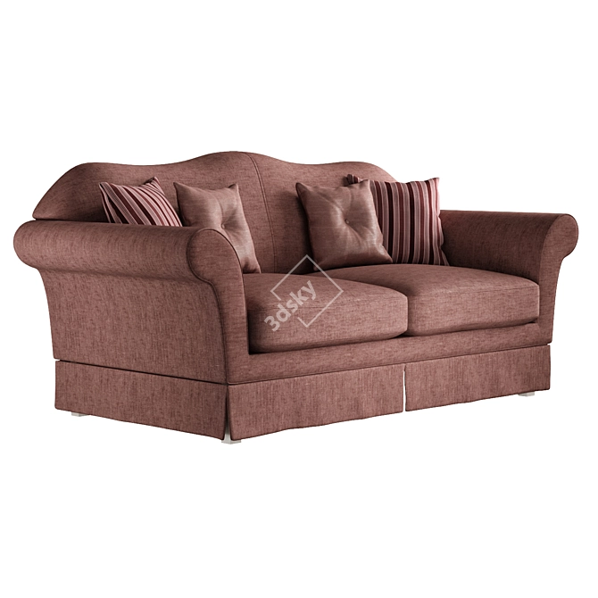 Italian Crafted Keoma Maestrale Sofa 3D model image 1