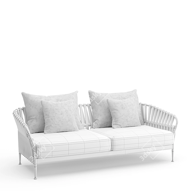 Outdoor Comfort: Talenti 2 Seater Sofa 3D model image 4